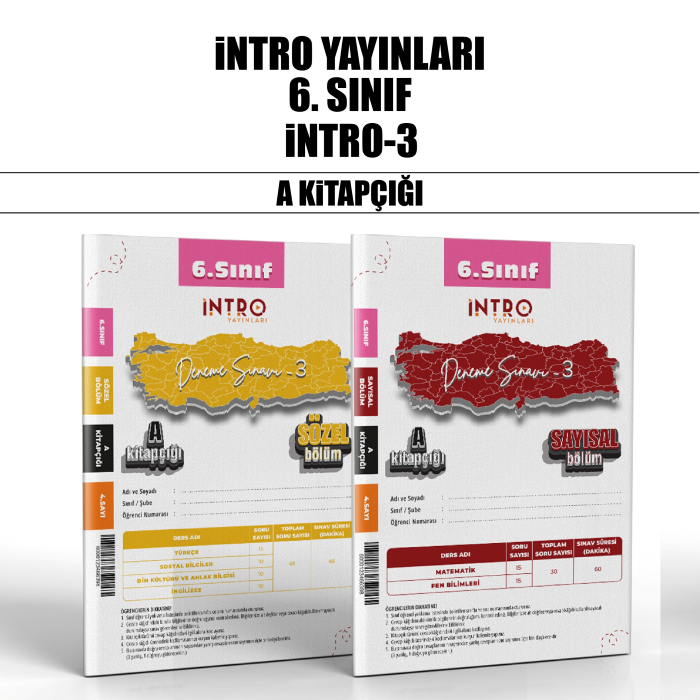 İNTRO 06.SINIF SÜREÇ DEĞ.(SDS) SAY/SÖZ 3-A - 25-26